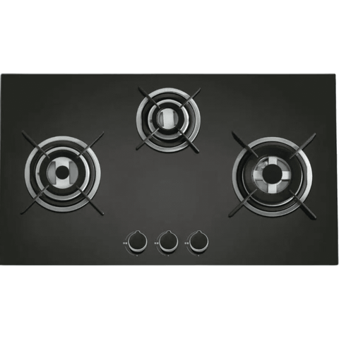 Carysil Hob, SALSA 4 78CM, 3 burner 78 cm Auto Ignition Glass Stainless Steel Design Brass Burners 1 Medium +1 Small+1 High Buy at only ₹14899