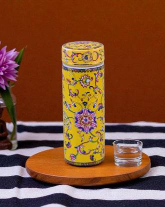 Ceramic Travel Flask - Yellow