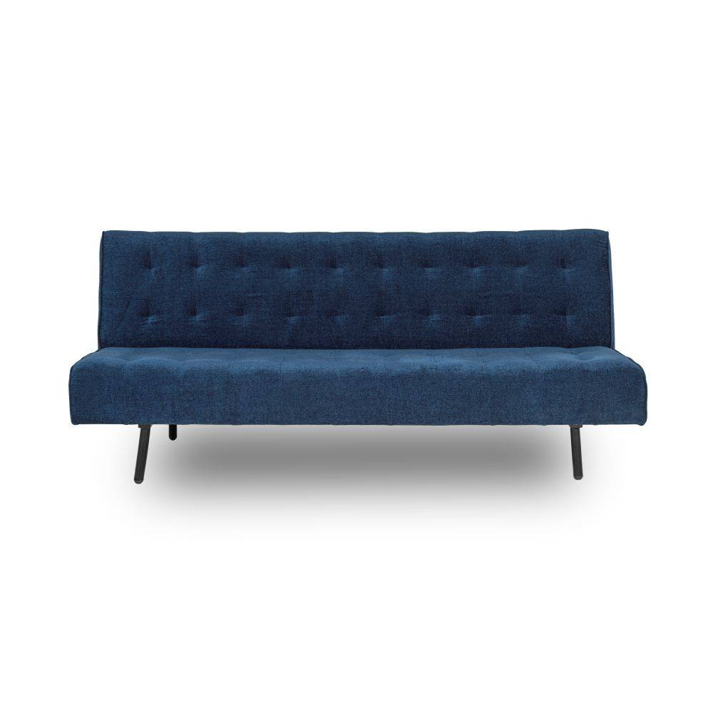 Naples Sofa cum Bed - Three Seater, Cobalt Blue