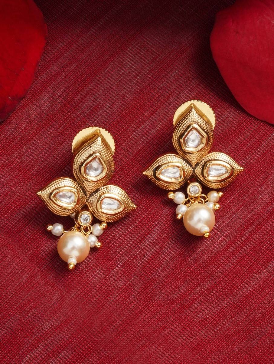 Women Brass Drop Earrings