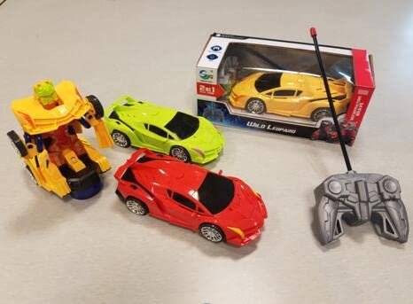 Toyland Remote Control Car to Robot Transforming Car Toy, 2 in 1 Ferrari car and Transformer car Toy, Rechargeable- Multicolor- Model Sports, Kid Buy @ ₹599