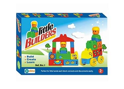 EKTA-Little Builders Set 1 (Building Blocks),Multi Buy @ ₹273