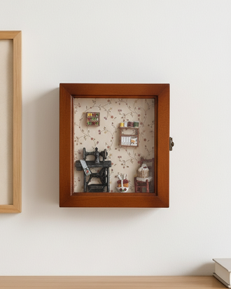 Vintage Sewing Room Display Key Holder
