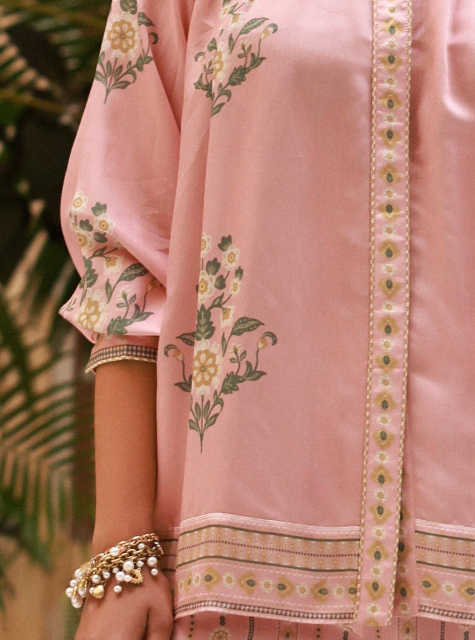 Svea Lawn Printed Pink Co-ord Set