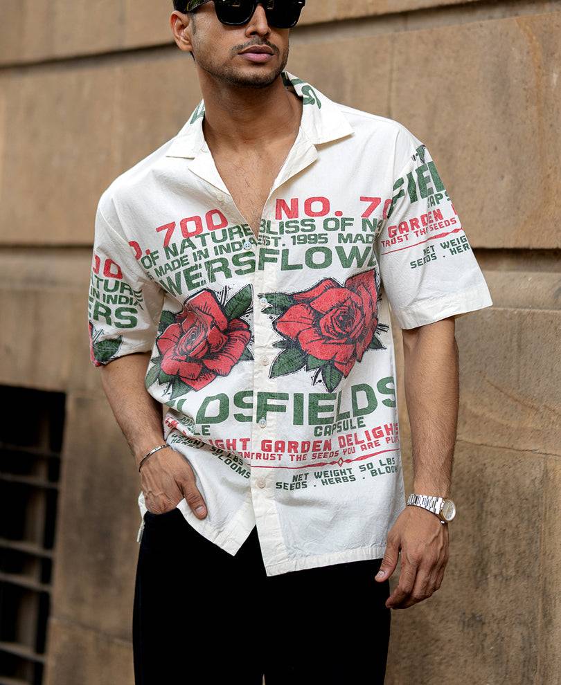 Washed Flower Print Shirt Buy @ ₹799