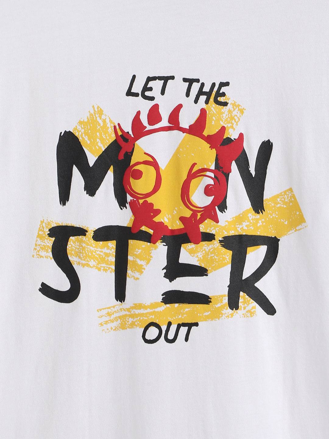 Let The Monster Out Printed T-Shirt