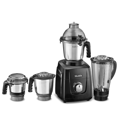 Sujata 1000 Watts Mixer Grinder with 3 Jars 1 Blender (MG03, Black) Buy at only ₹9999