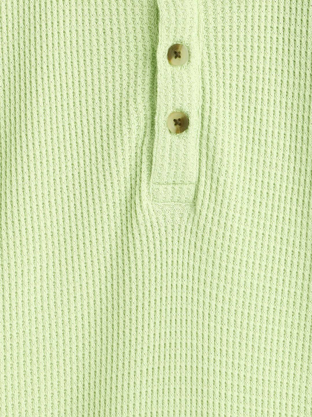 Solid Textured Polo | Green