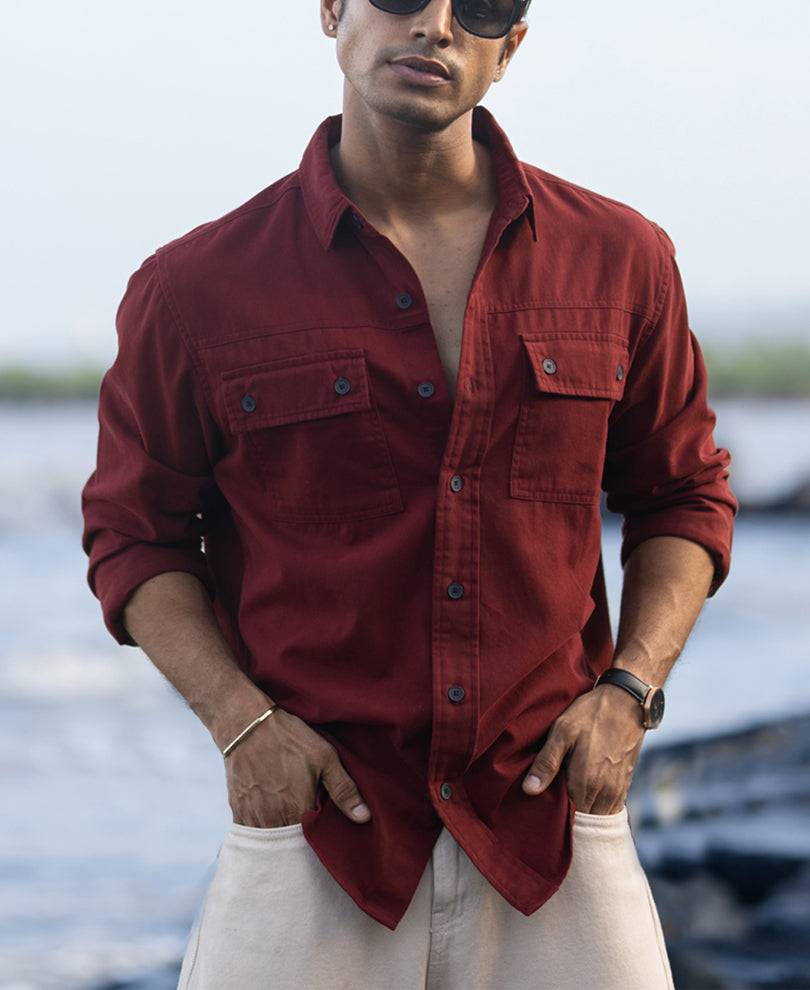 Brick Structure Cargo Overshirt Buy @ ₹1199