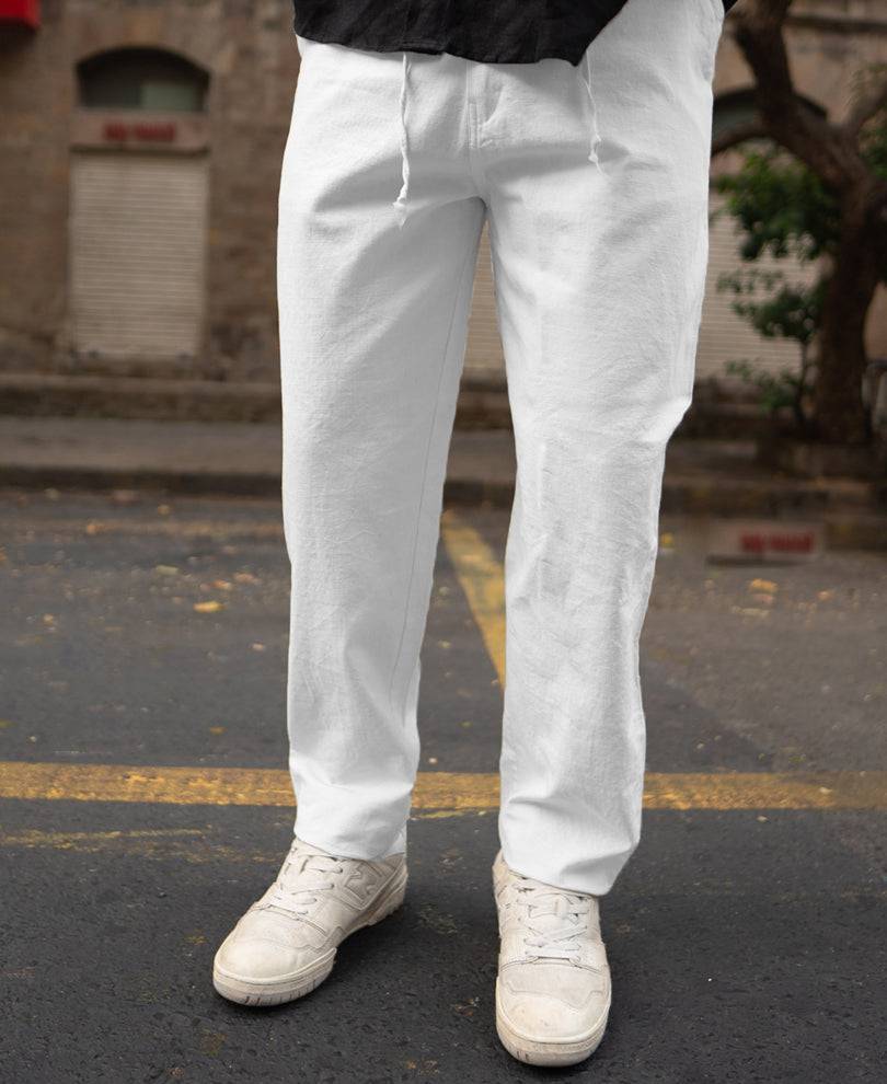 White Cotton Pant Buy @ ₹1499