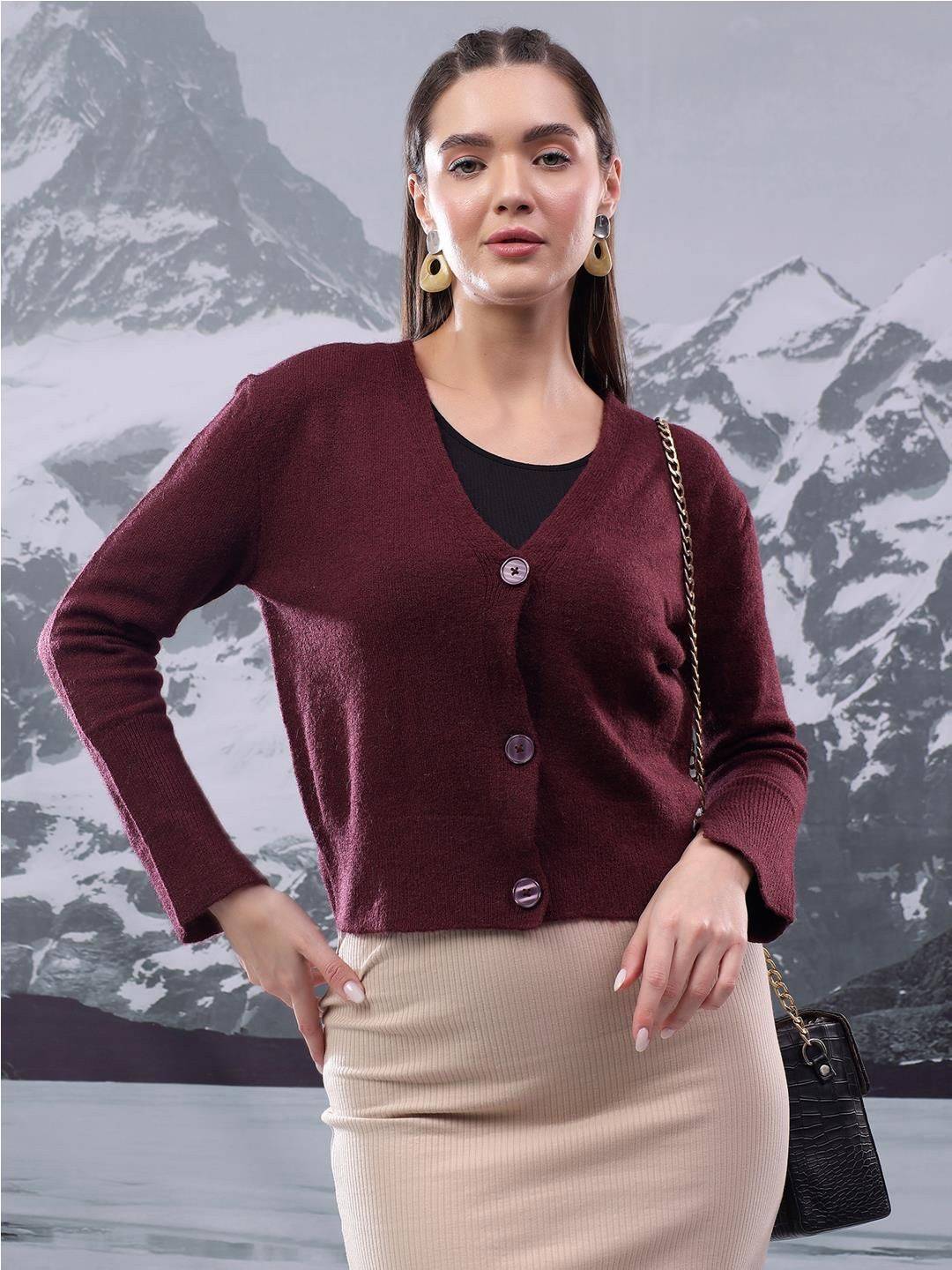 Kotty Women V - Neck Cardigan Sweater