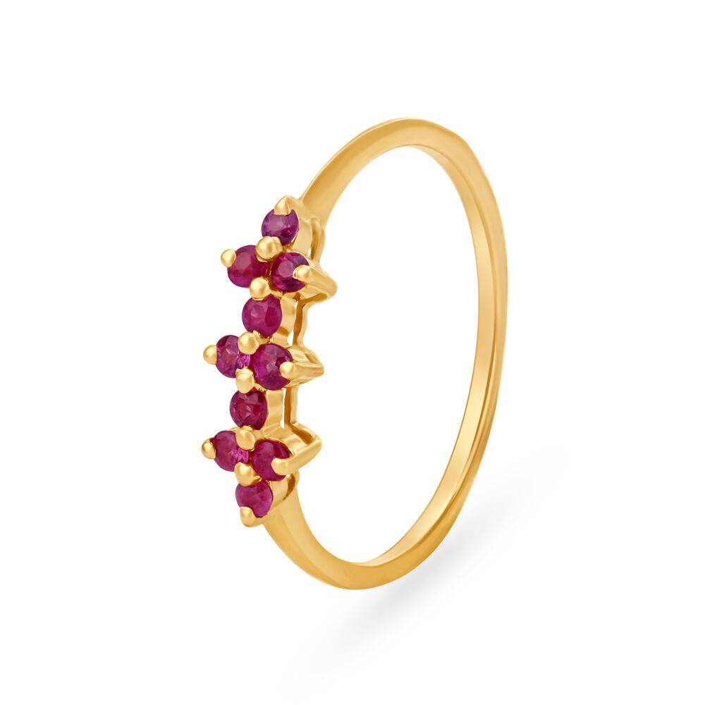 Serene Multi Stone Ruby Ring