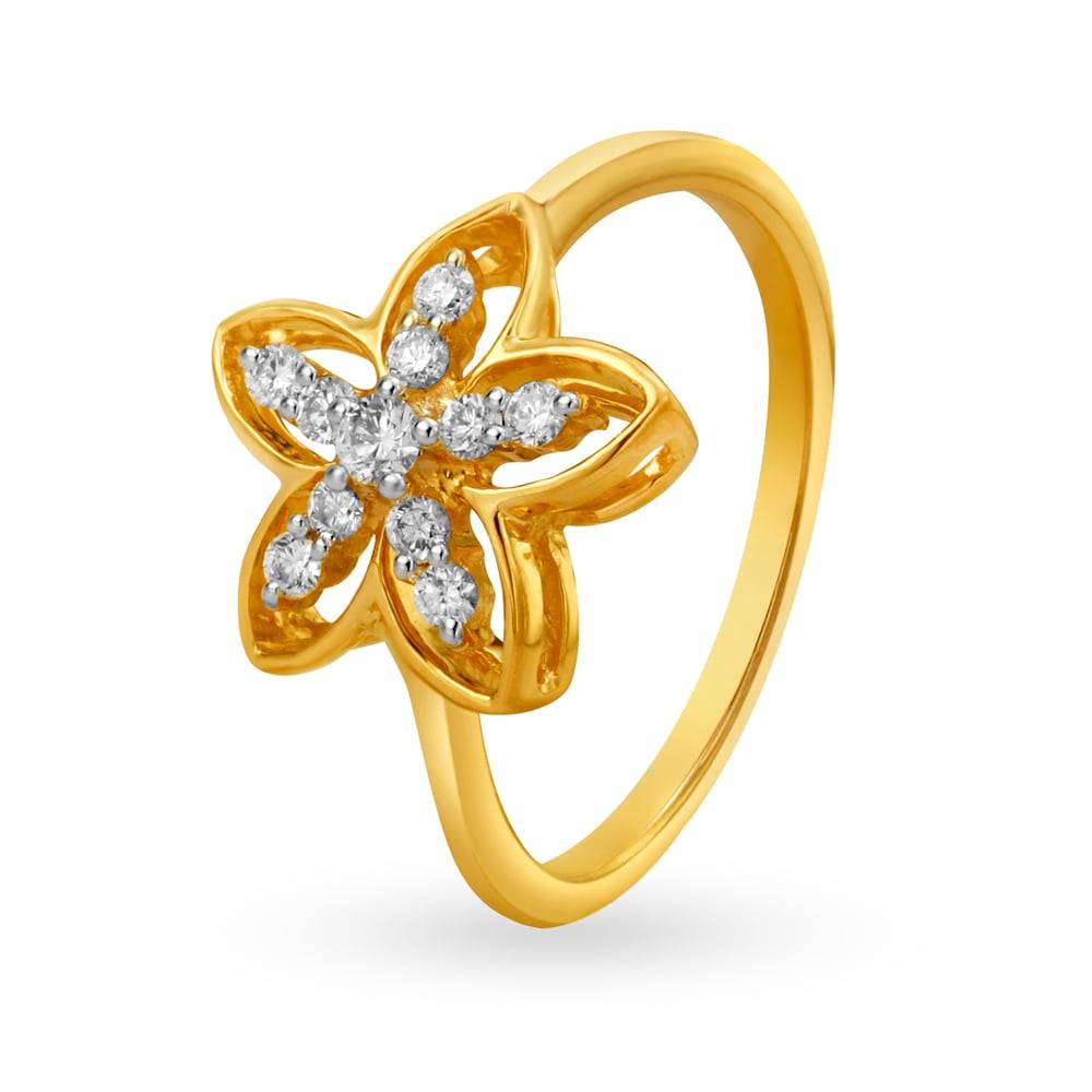 Petal Bloom Diamond Ring