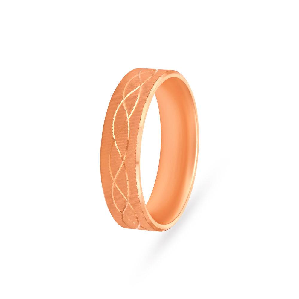 Beautiful Textured Ring in Rose Gold