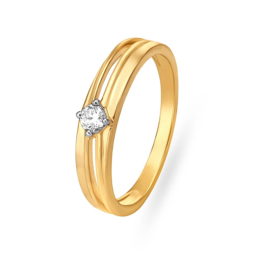 Stunning Gold and Diamond Finger Ring for men