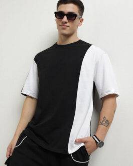 Men Oversized Colorblocked Co-ords