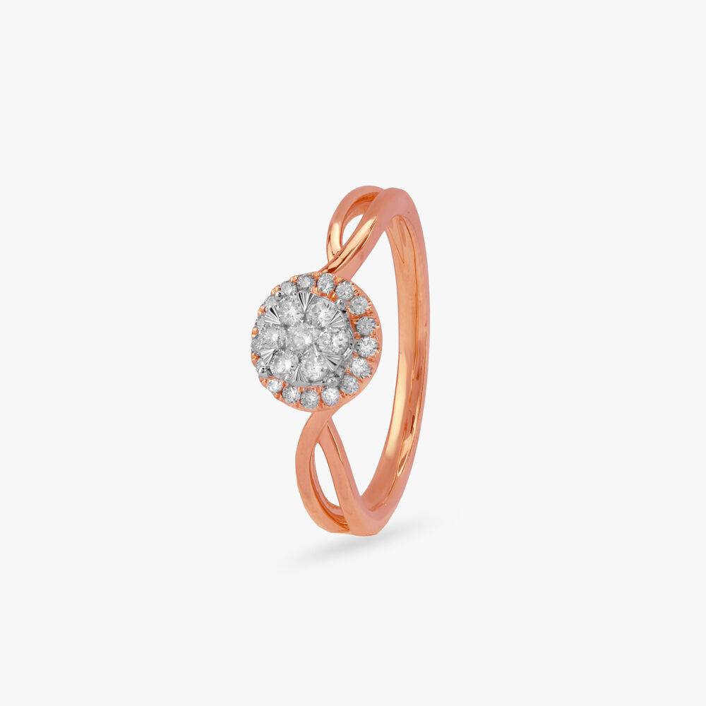 Blush Orbit Diamond Ring