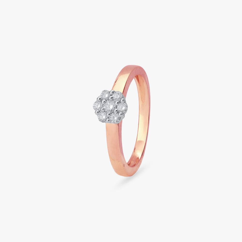 Minimalist Bloom Diamond Ring