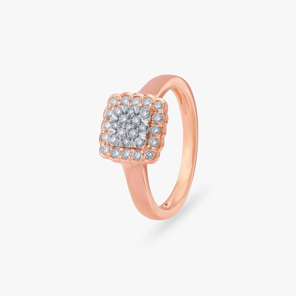 Geometric Glow Diamond Ring