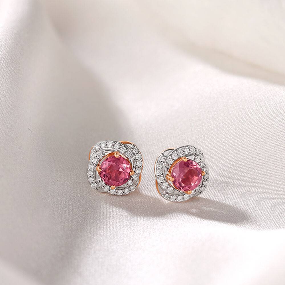 Serene Spark Diamond Stud Earrings