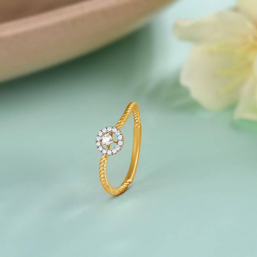 Circle Spark Diamond Ring