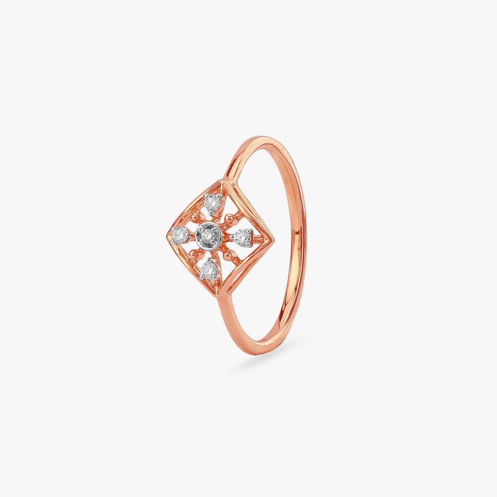 Floral Frame Diamond Ring