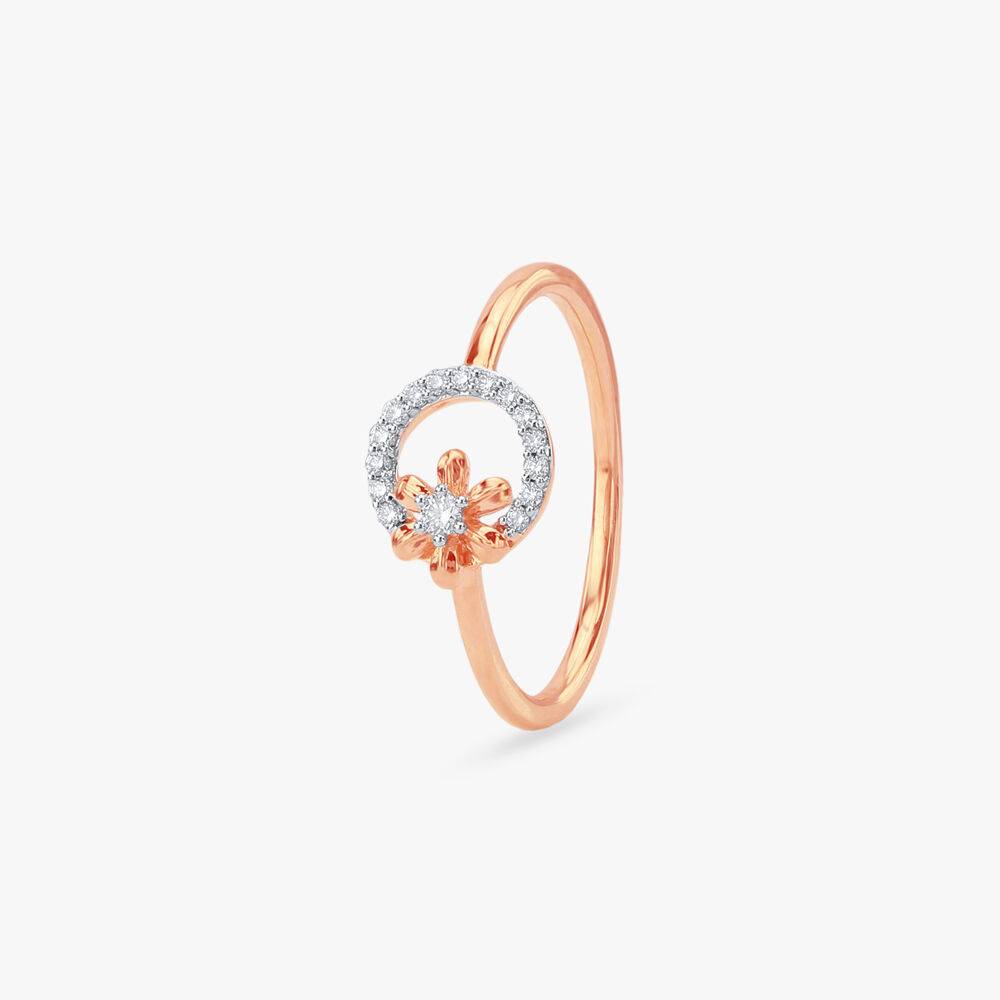 Orbit Petal Diamond Ring