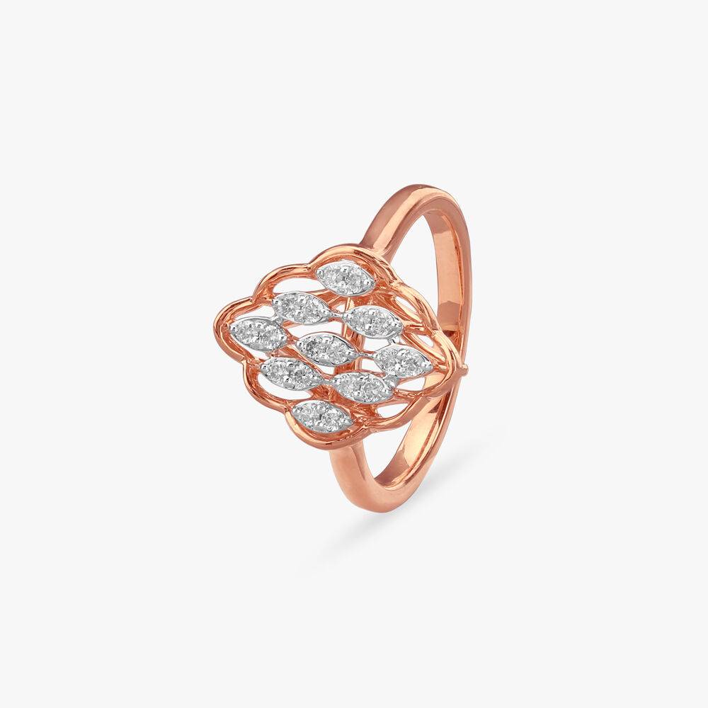Ethereal Lattice Diamond Ring