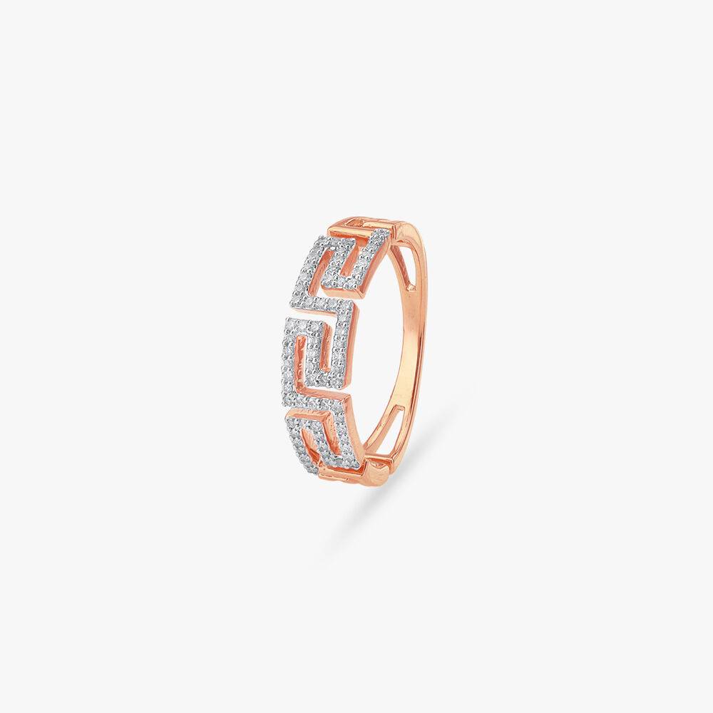 Geo Maze Diamond Ring