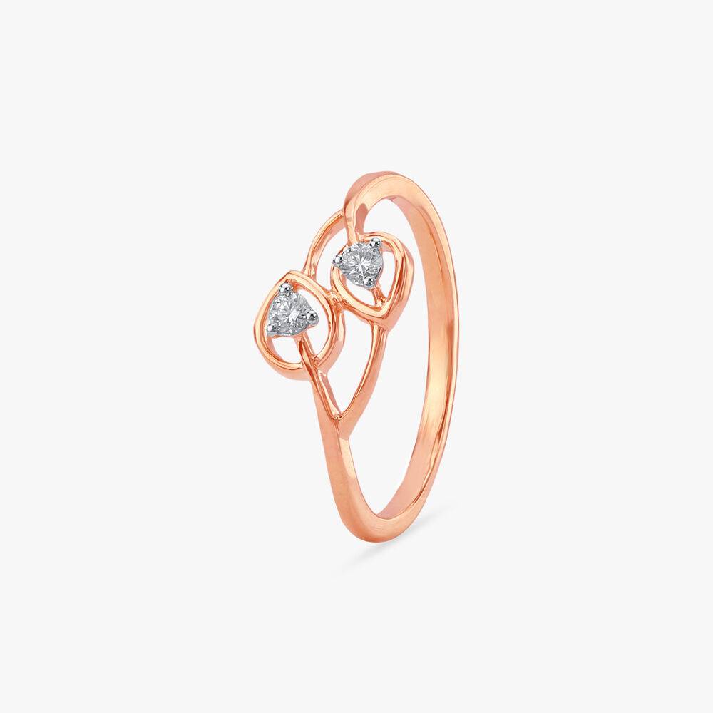 Twin Bloom Diamond Ring