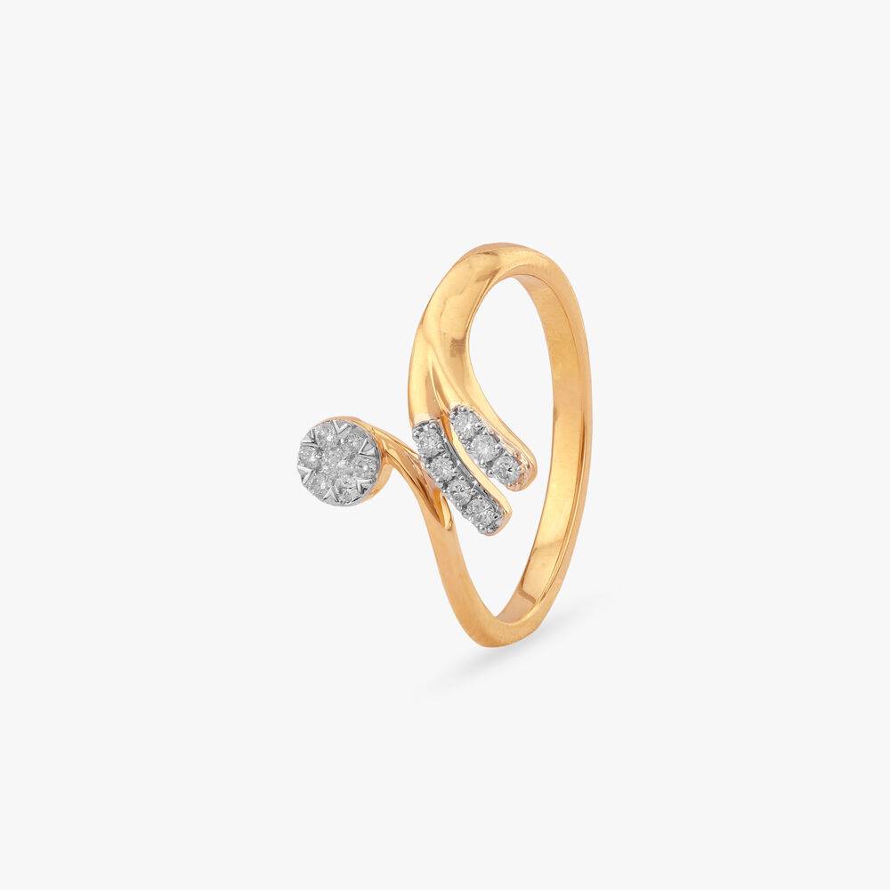 Swirl Blaze Diamond Ring