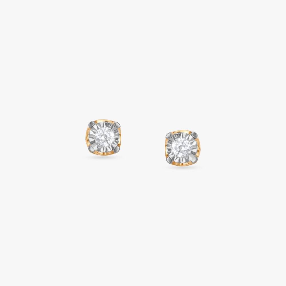 Timeless Gleam Diamond Stud Earrings