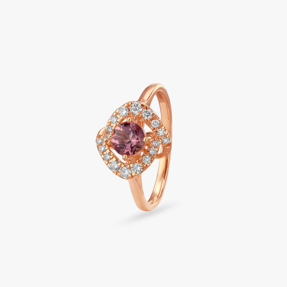 Enchanted Rose Diamond Finger Ring