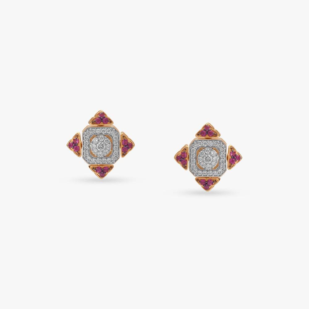 Royale Glow Diamond Stud Earrings