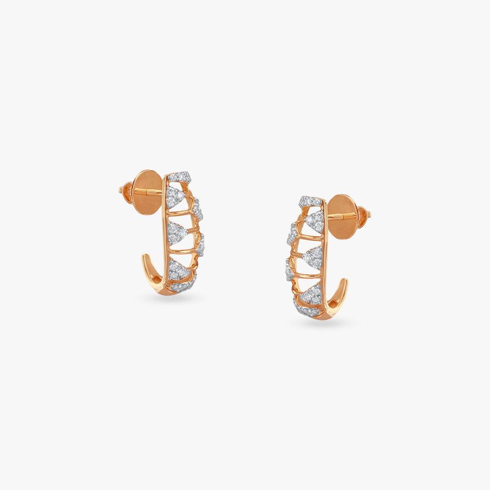 Urban Luxe Diamond Hoop Earrings