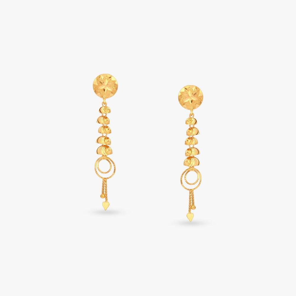 Loop Charms Gold Drop Earrings