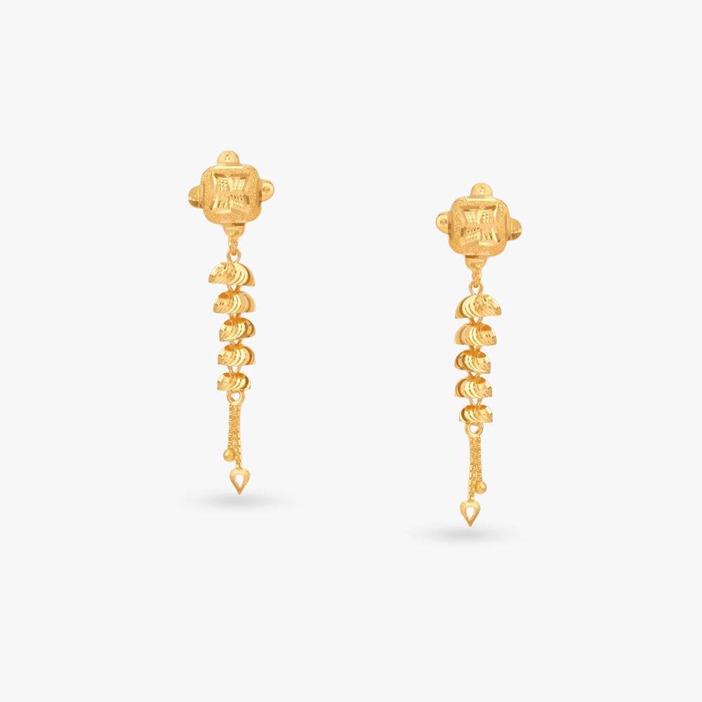 Heirloom Aura Gold Drop Earrings