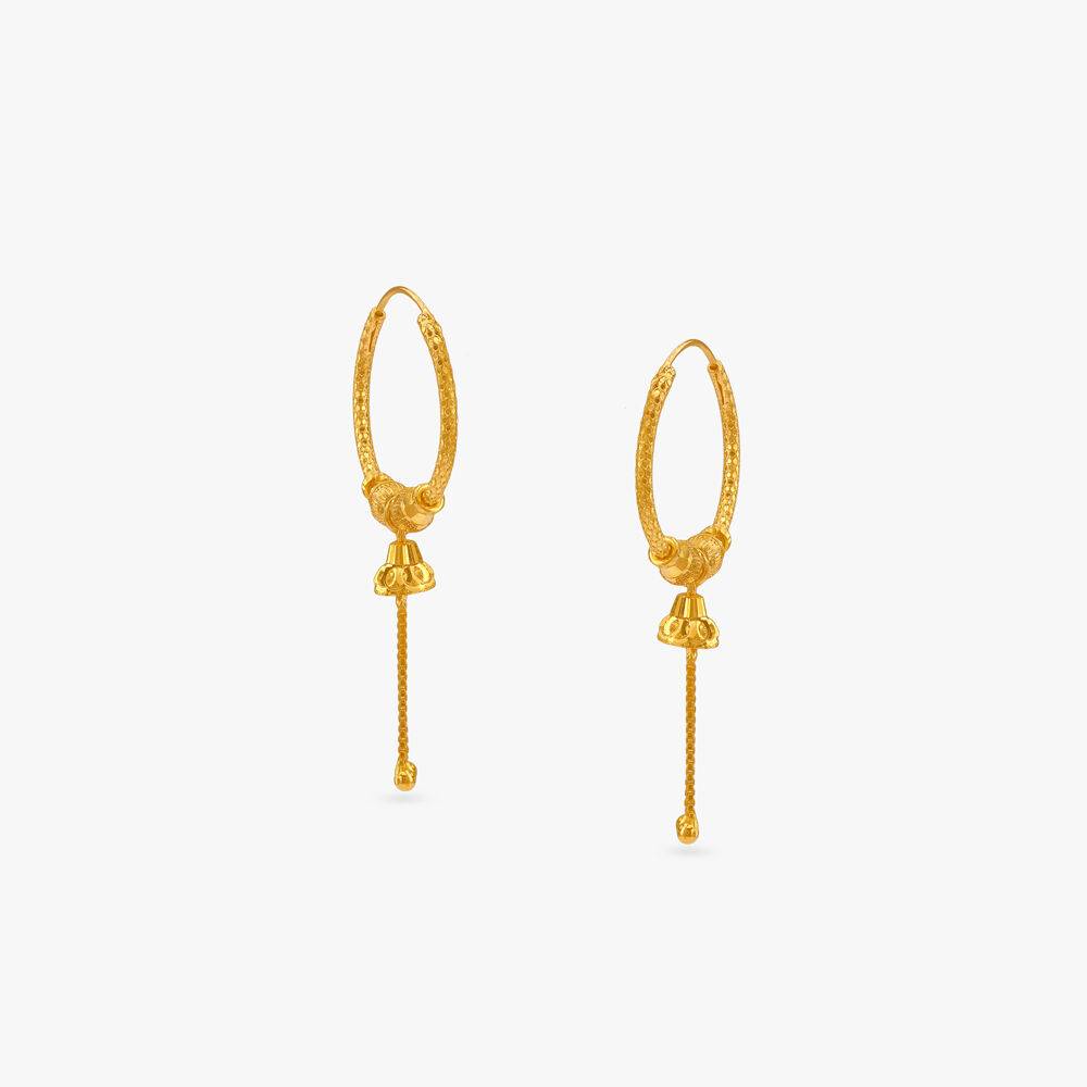 Twinkle Trail Gold Hoop Earrings