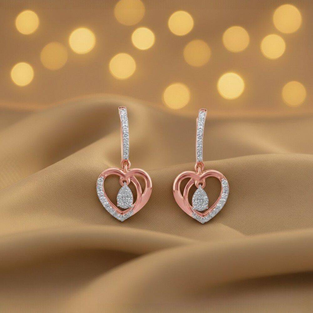 Love Loop Diamond Drop Earrings