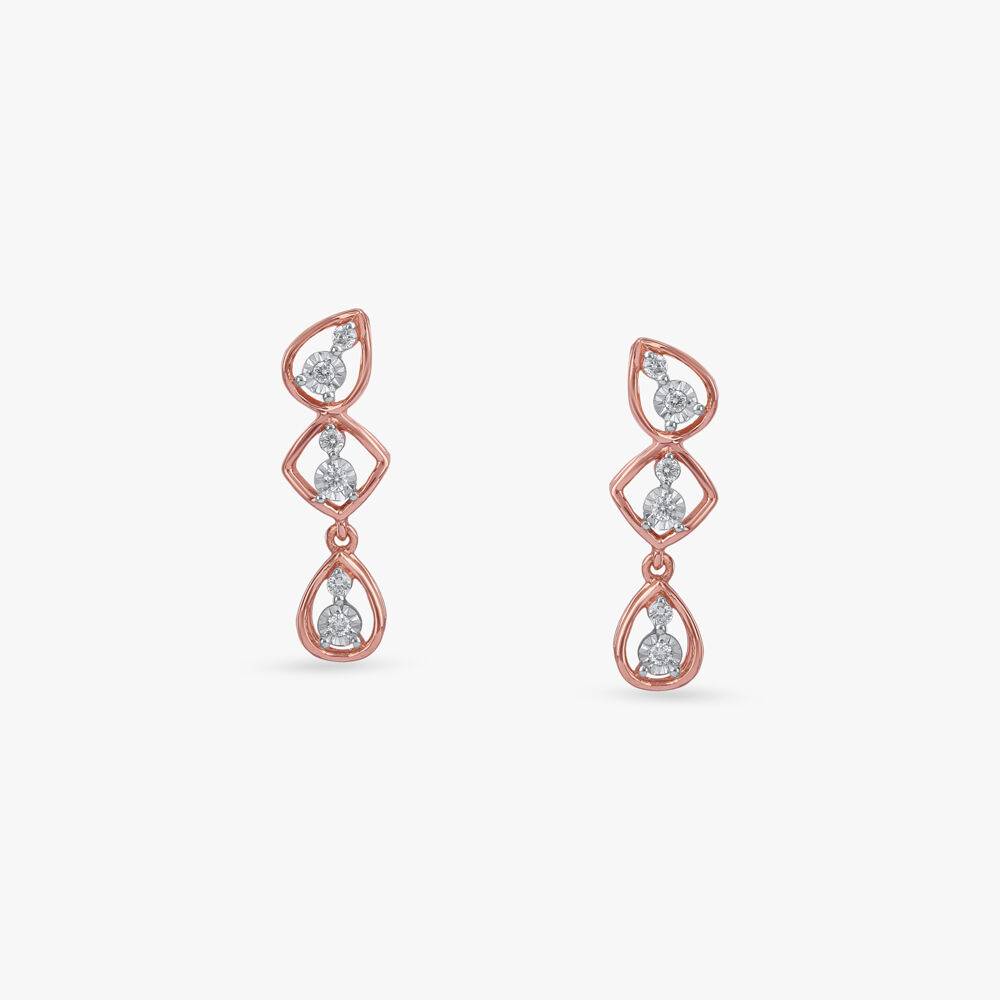 Triple Muse Diamond Drop Earrings