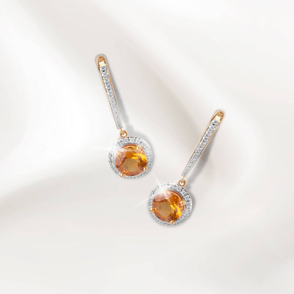 Radiant Dusk Diamond Hoop Earrings