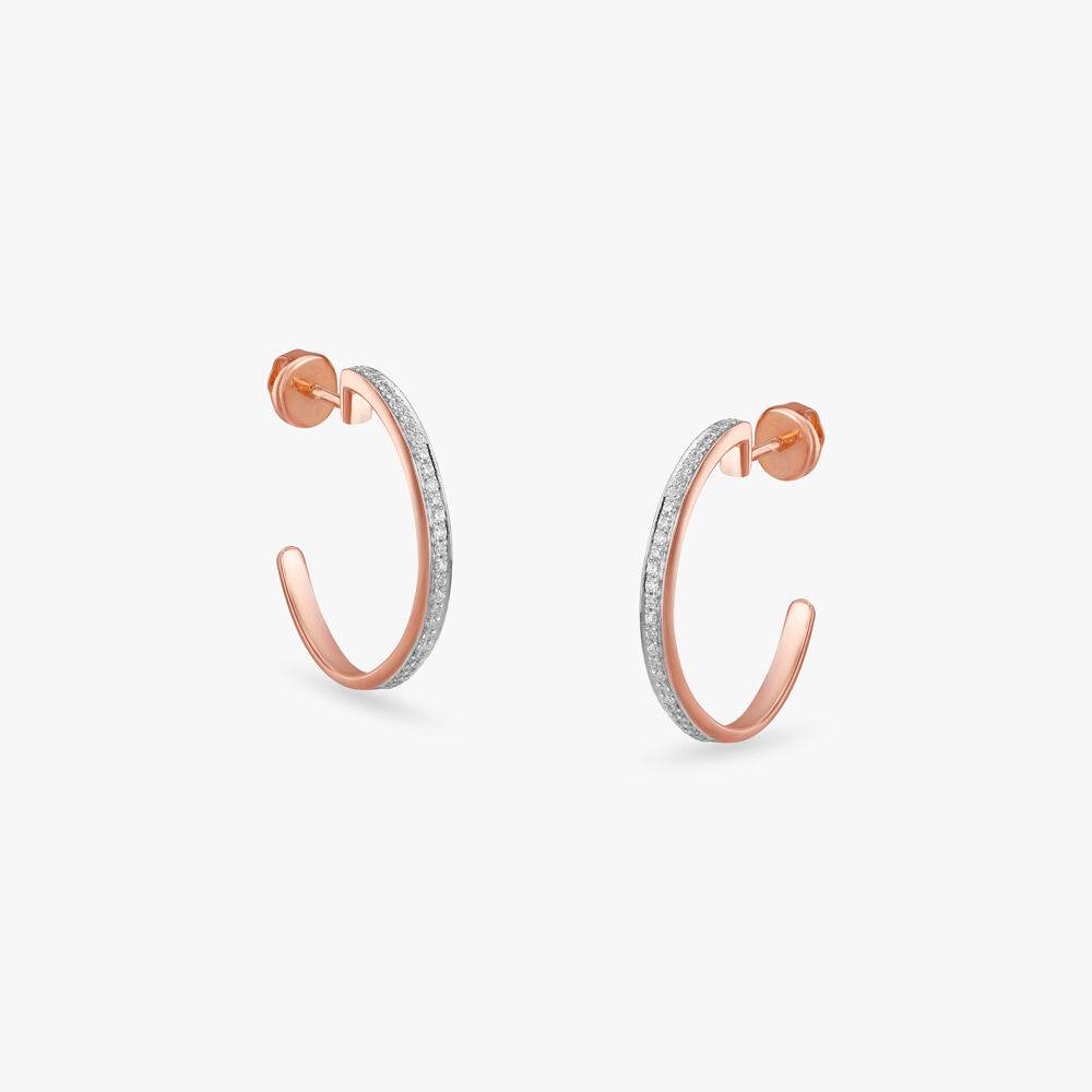 Glimmer Glide Diamond Stud Earrings