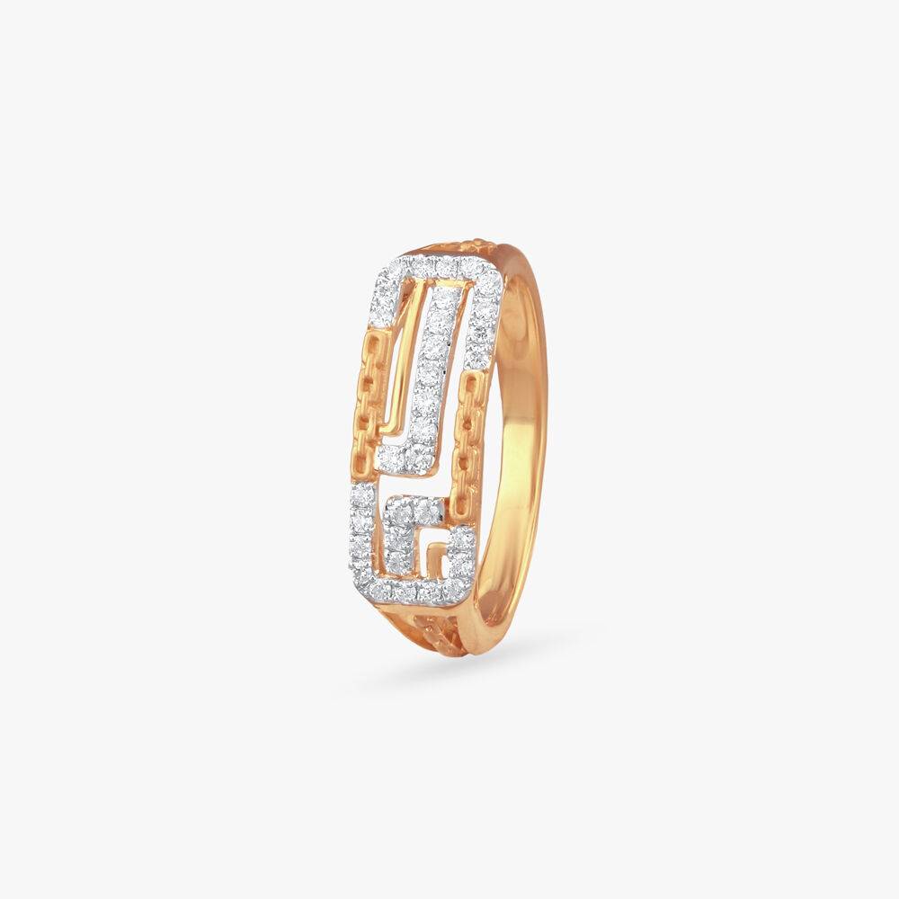 Maze Matrix Diamond Ring