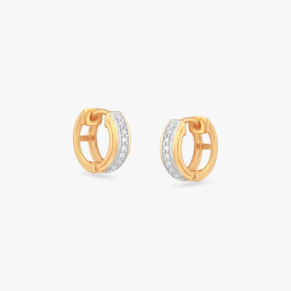 Power Statement Diamond Hoop Earrings For Men