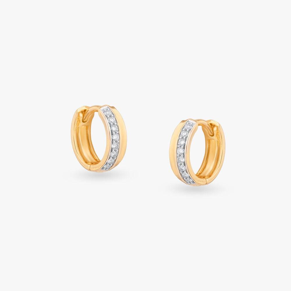 Iconic Power Diamond Hoop Earrings For Men