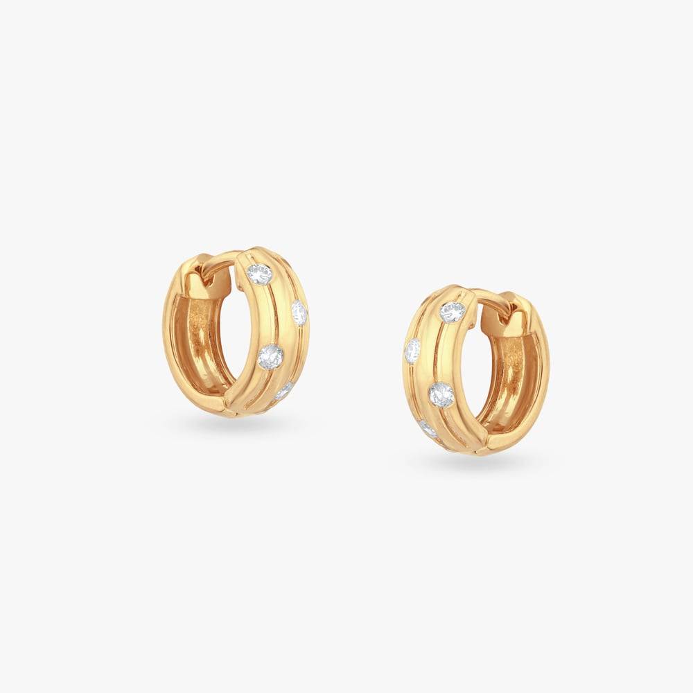 Elite Statement Diamond Hoop Earrings For Men