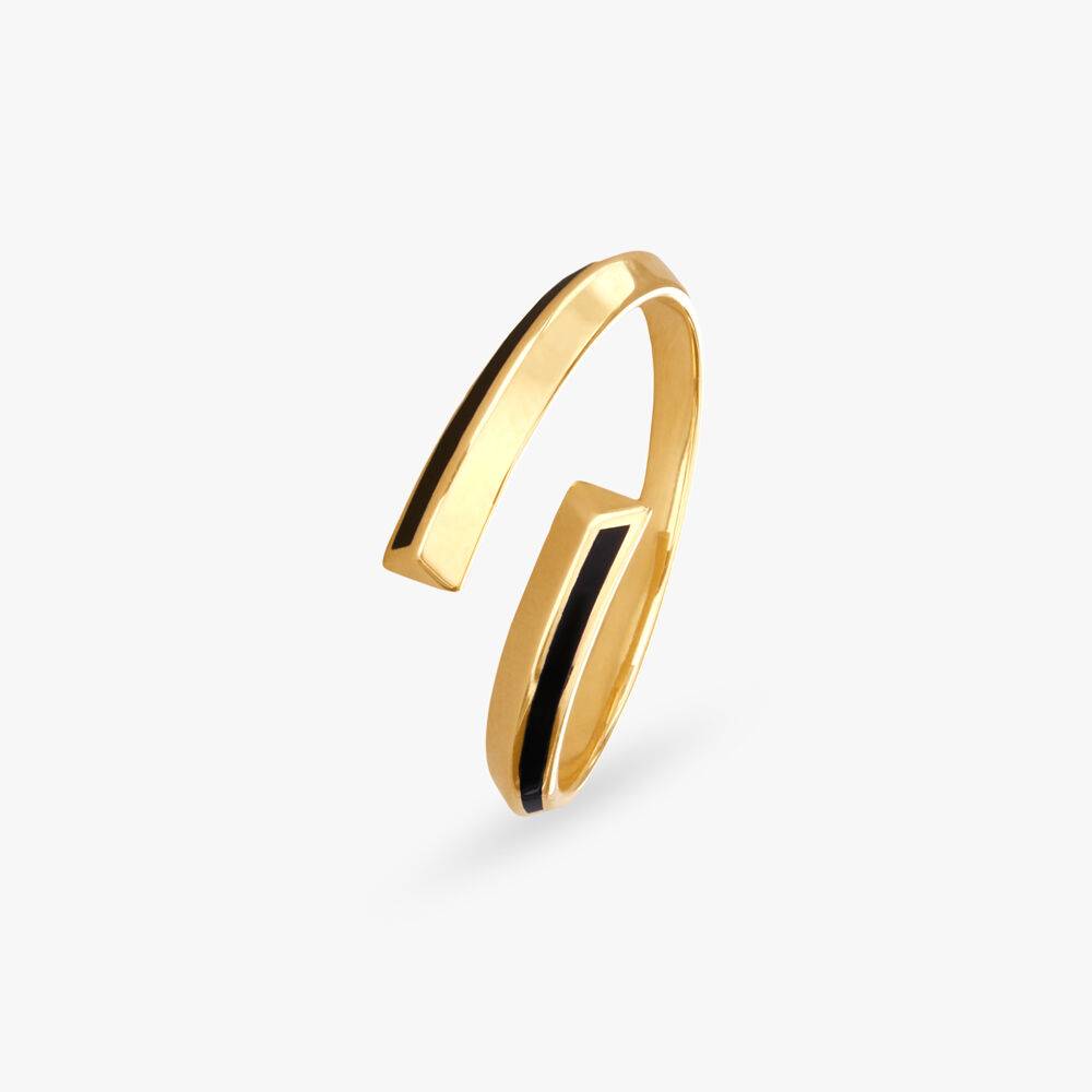 Geometric Chic Gold Finger Ring