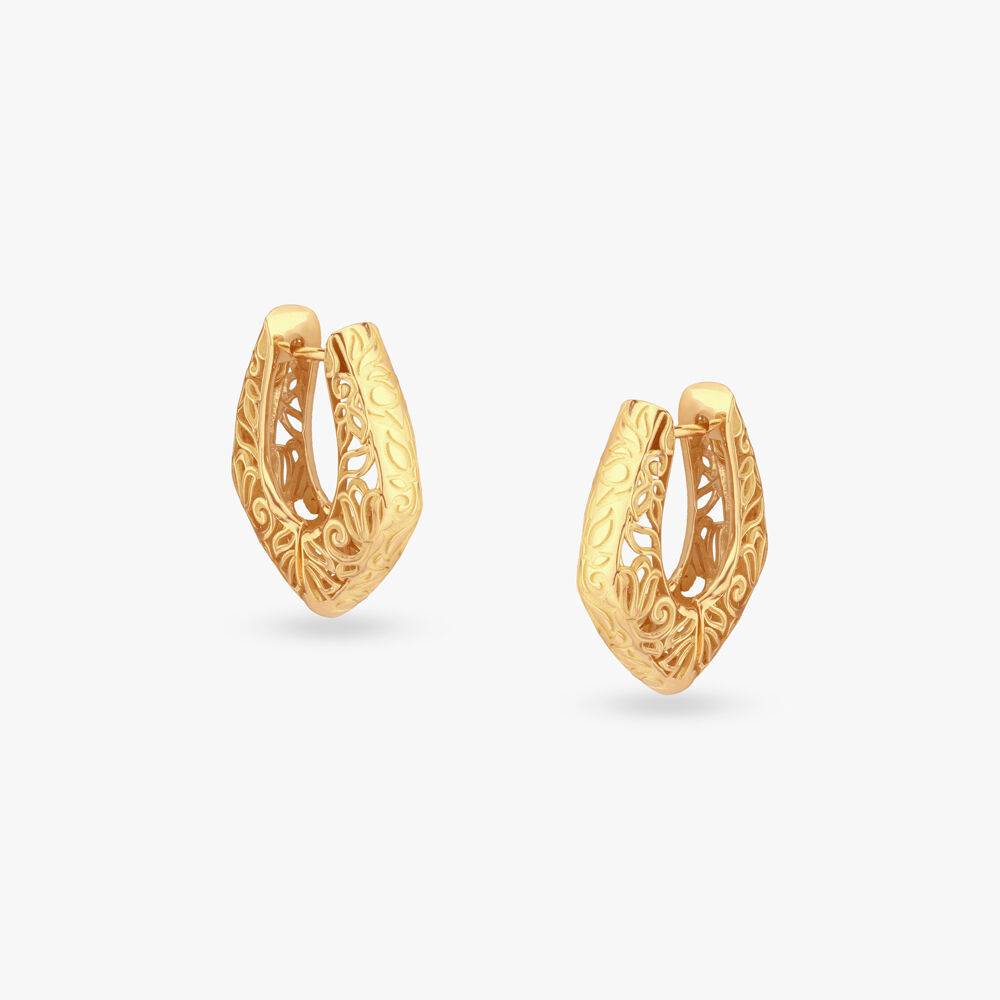 Modern Muse Gold Hoop Earrings