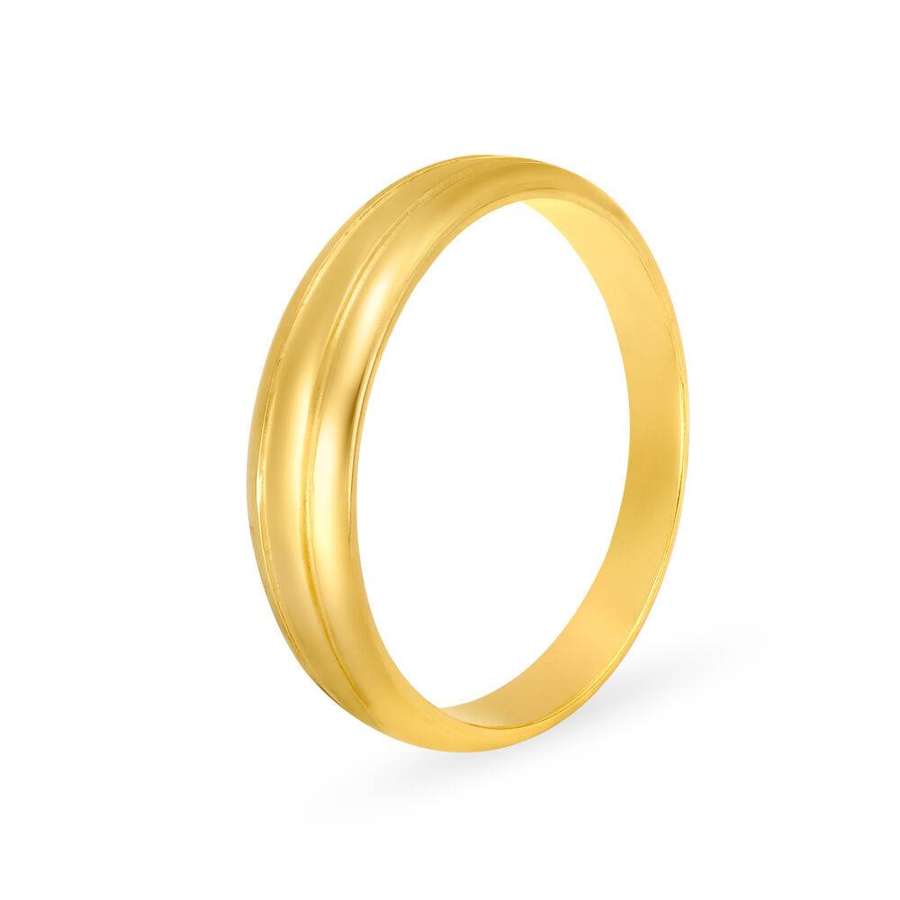 Delicate 22 Karat Yellow Gold Finger Ring