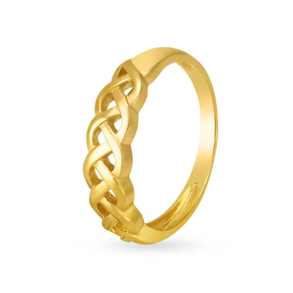 Braid Pattern Gold Ring